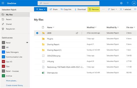 A Menu will slide up. . How to remove sharepoint shortcut from onedrive in file explorer